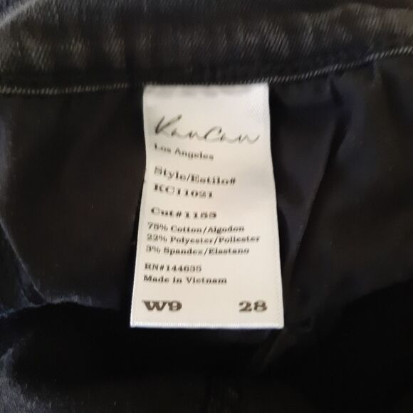 KanCan Distress Skinny Black Wash Jeans Sz 28 - Picture 4 of 4